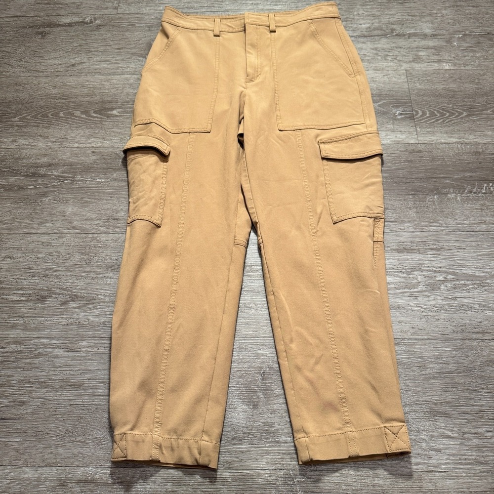 Banana Republic Pants Womens 8 Beige Cargo Lightweight Viscose Rayon 29x24 Adult